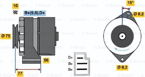 BOSCH 0 120 489 076 - Генератор mashina-shop.ru