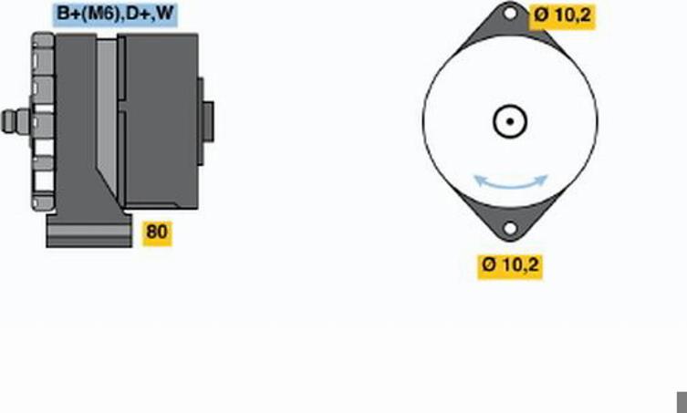 BOSCH 0120489192 - Генератор mashina-shop.ru