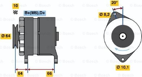 BOSCH 0 120 489 344 - Генератор mashina-shop.ru