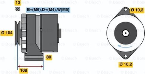 BOSCH 0 120 489 387 - Генератор mashina-shop.ru