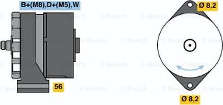 BOSCH 0 120 488 267 - Генератор mashina-shop.ru