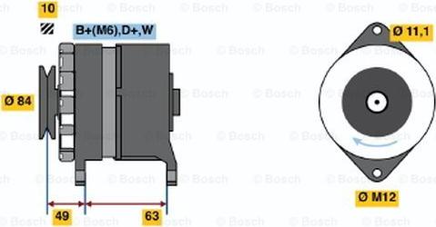 BOSCH 0 120 488 284 - Генератор mashina-shop.ru