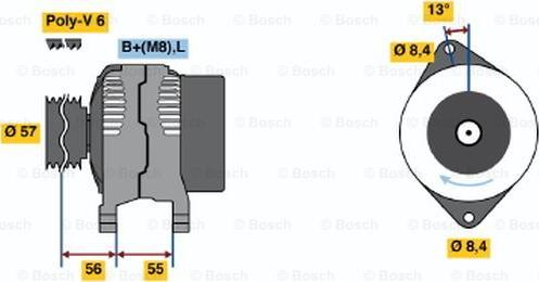 BOSCH 0 123 315 016 - Генератор mashina-shop.ru