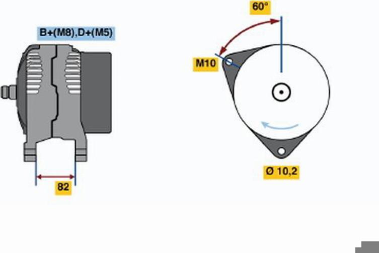 BOSCH 0 123 310 044 - Генератор mashina-shop.ru