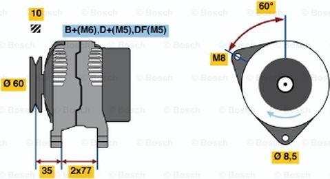 BOSCH 0 986 044 880 - Генератор mashina-shop.ru