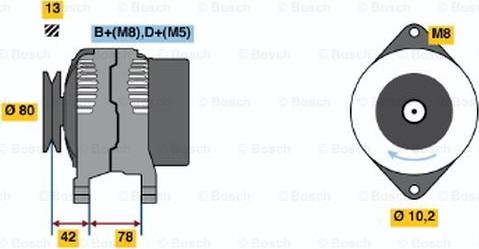 BOSCH 0 123 310 051 - Генератор mashina-shop.ru