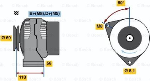 BOSCH 0 123 320 026 - Генератор mashina-shop.ru