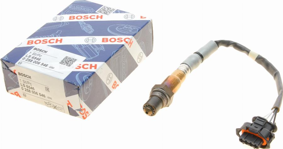 BOSCH 0 258 006 546 - Лямбда-зонд, датчик кислорода mashina-shop.ru