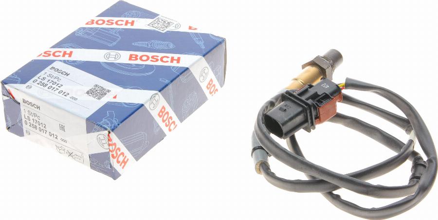 BOSCH 0 258 017 012 - Лямбда-зонд, датчик кислорода mashina-shop.ru