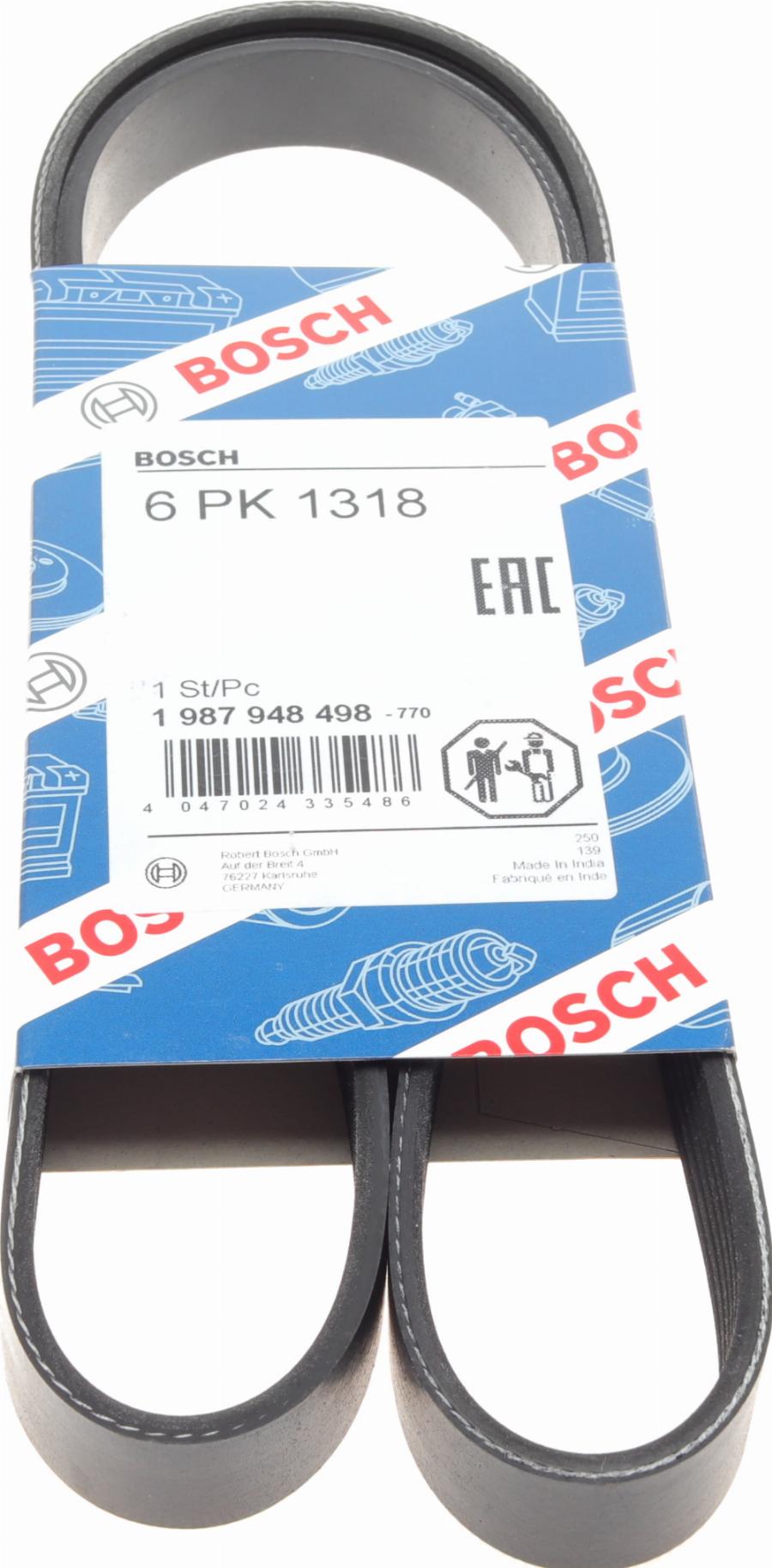 BOSCH 1 987 948 498 - Поликлиновой ремень mashina-shop.ru