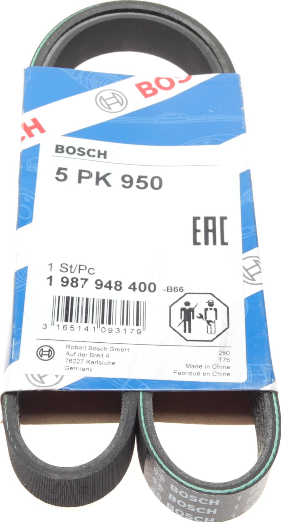 BOSCH 1 987 948 400 - Поликлиновой ремень mashina-shop.ru