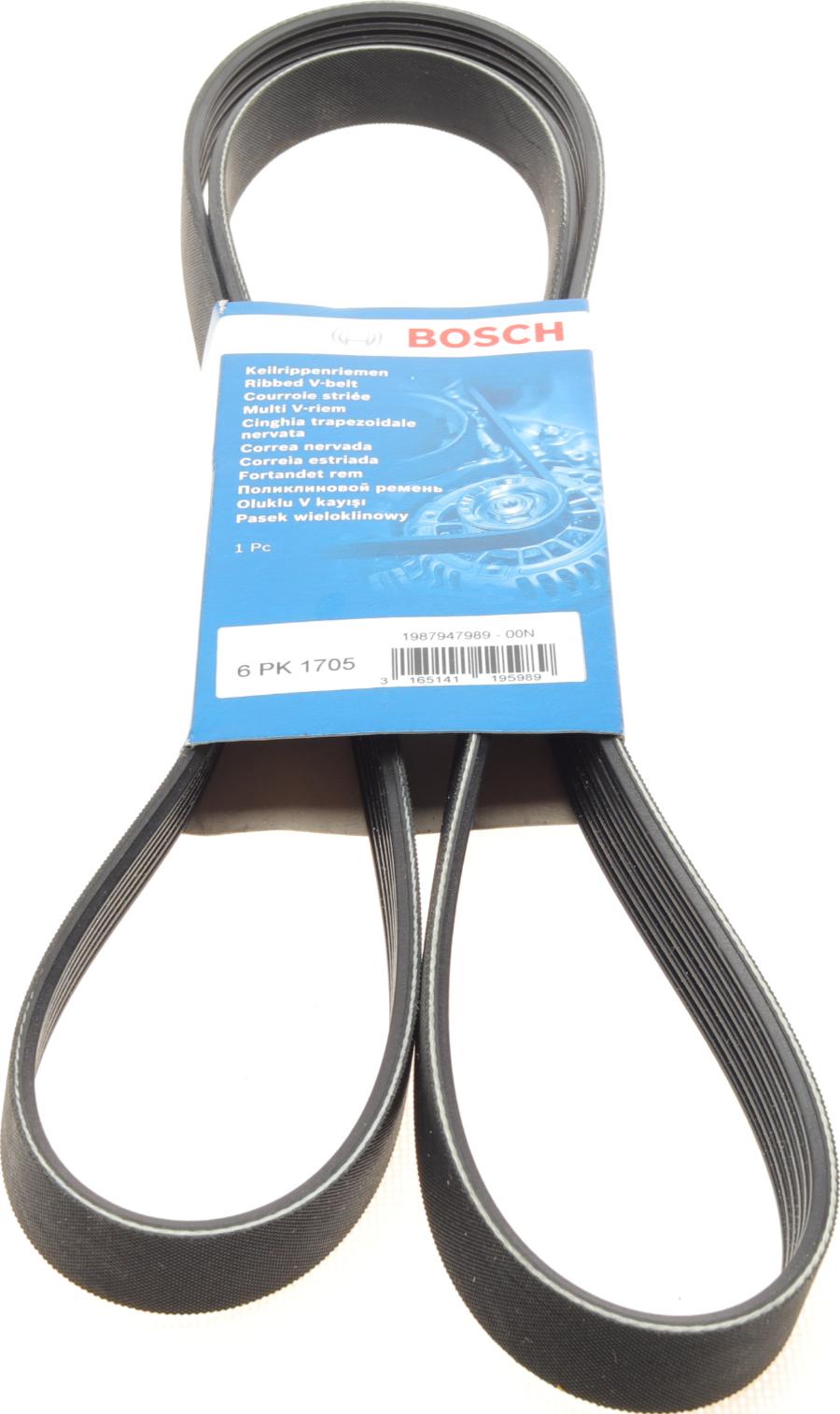 BOSCH 1 987 947 989 - Поликлиновой ремень mashina-shop.ru