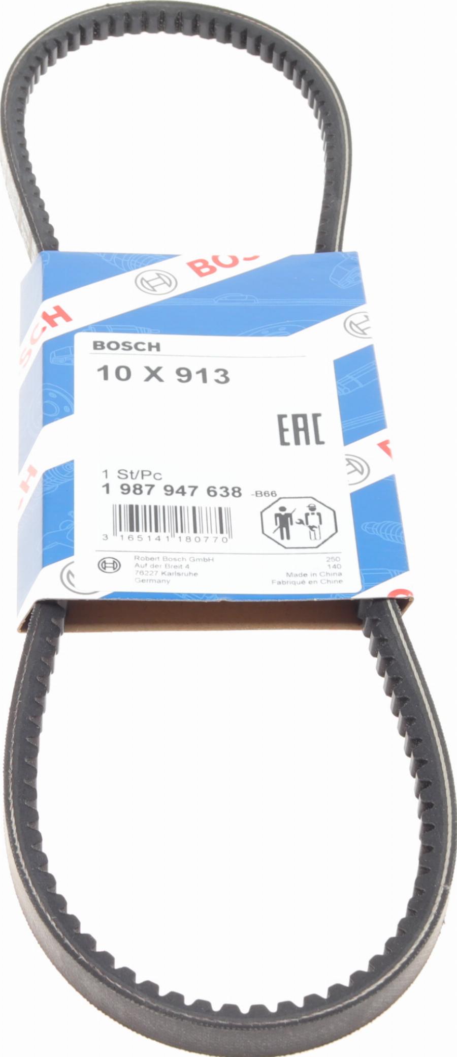 BOSCH 1 987 947 638 - Клиновой ремень, поперечные рёбра mashina-shop.ru