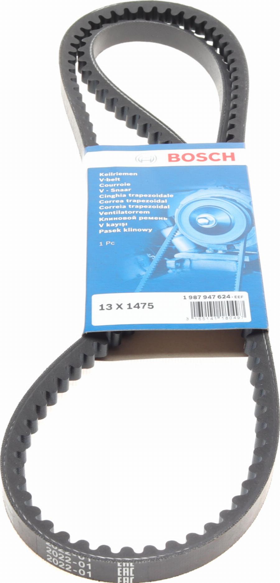 BOSCH 1 987 947 624 - Клиновой ремень, поперечные рёбра mashina-shop.ru