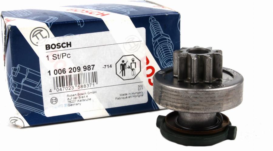 BOSCH 1 006 209 987 - Ведущая шестерня, бендикс, стартер mashina-shop.ru