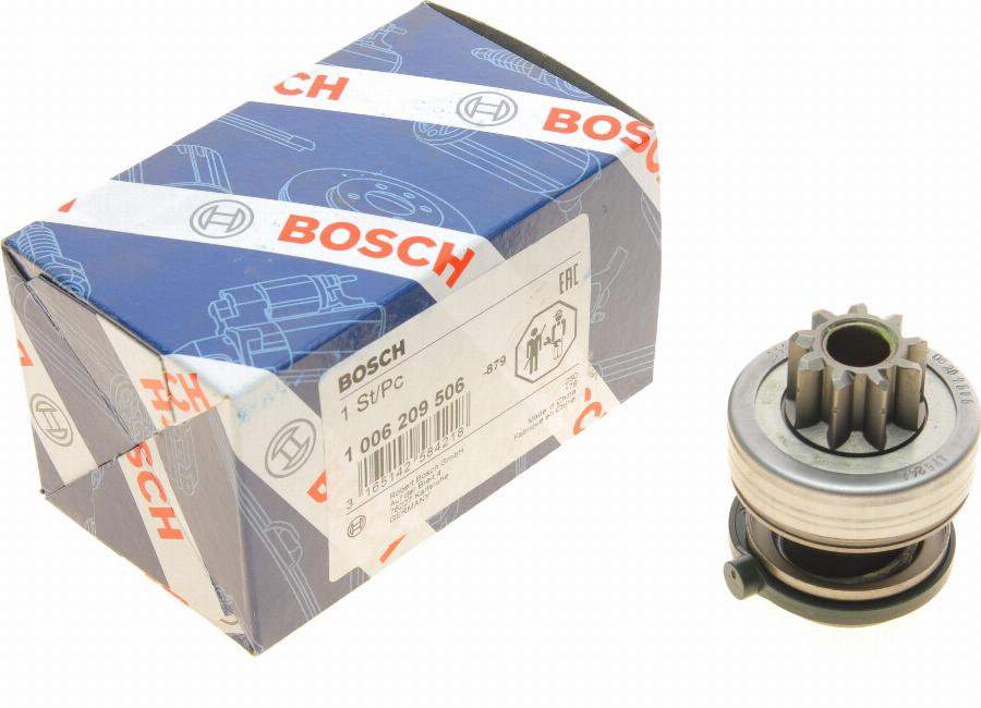 BOSCH 1 006 209 506 - Ведущая шестерня, бендикс, стартер mashina-shop.ru