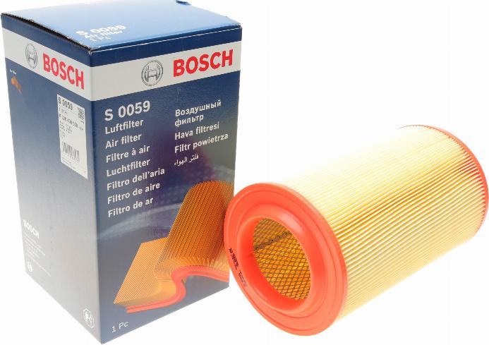 BOSCH F 026 400 059 - Воздушный фильтр, двигатель mashina-shop.ru