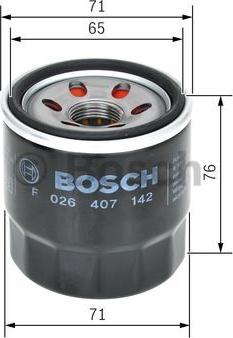 BOSCH F 026 407 142 - Масляный фильтр mashina-shop.ru