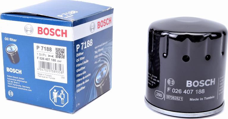 BOSCH F 026 407 188 - Масляный фильтр mashina-shop.ru