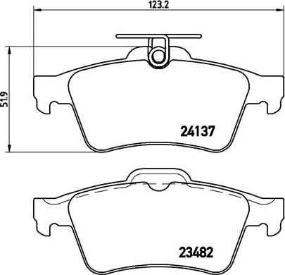 Brembo P 59 042X - Тормозные колодки, дисковые, комплект mashina-shop.ru