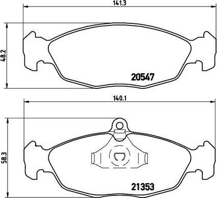 Remsa 39502 - Тормозные колодки, дисковые, комплект mashina-shop.ru