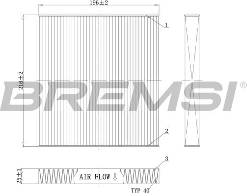 Bremsi FC0988 - Фильтр воздуха в салоне mashina-shop.ru