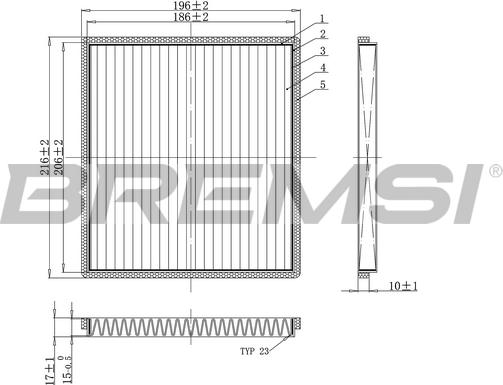 Bremsi FC0089A - Фильтр воздуха в салоне mashina-shop.ru