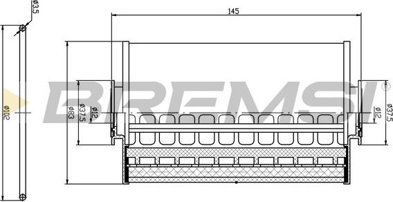 Bremsi FE1841 - Топливный фильтр mashina-shop.ru