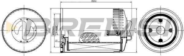 Bremsi FL0720 - Масляный фильтр mashina-shop.ru