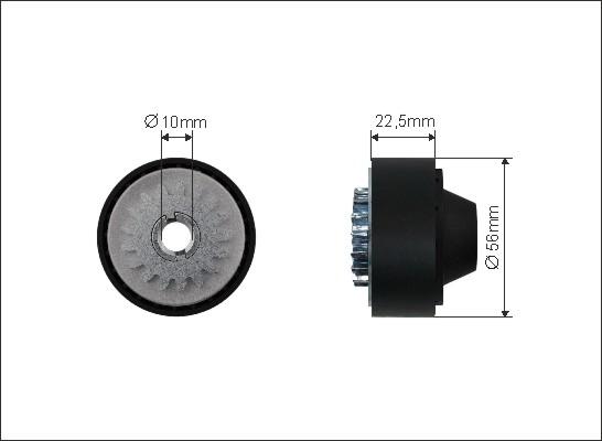 Caffaro 500032 - Ролик, поликлиновый ремень mashina-shop.ru