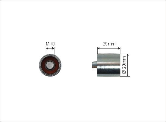 Caffaro 65-00 - Направляющий ролик, зубчатый ремень ГРМ mashina-shop.ru