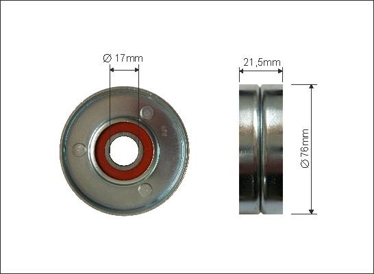 Caffaro 170-00 - Ролик, поликлиновый ремень mashina-shop.ru