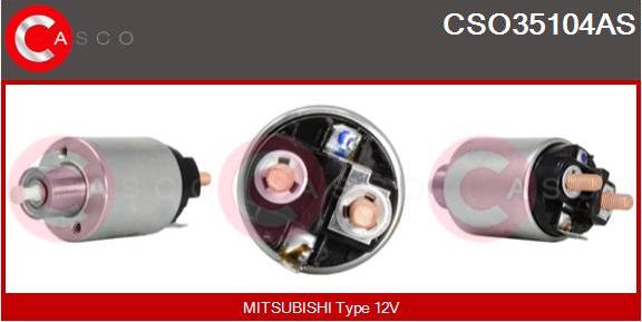 Casco CSO35104AS - Тяговое реле, соленоид, стартер mashina-shop.ru