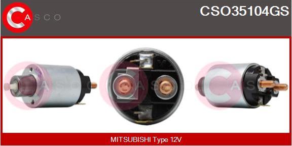 Casco CSO35104GS - Тяговое реле, соленоид, стартер mashina-shop.ru