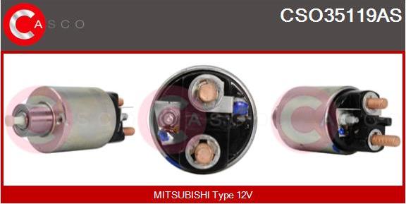 Casco CSO35119AS - Тяговое реле, соленоид, стартер mashina-shop.ru