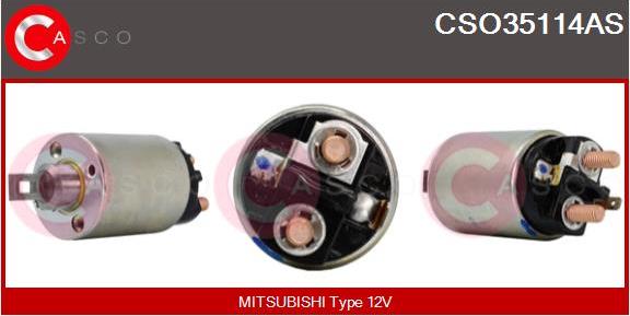 Casco CSO35114AS - Тяговое реле, соленоид, стартер mashina-shop.ru