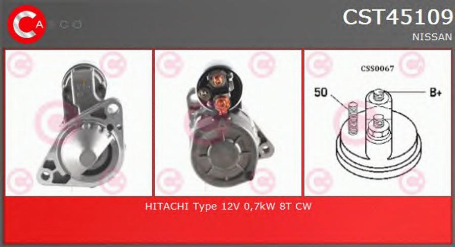 Casco CST45109 - Стартер mashina-shop.ru