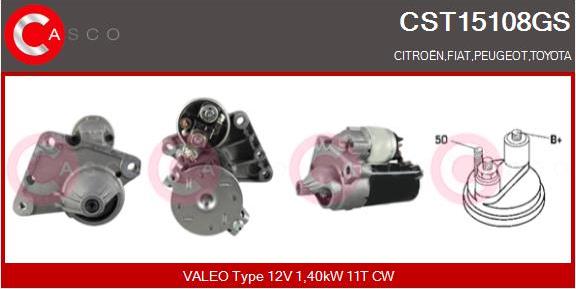 Casco CST15108GS - Стартер mashina-shop.ru