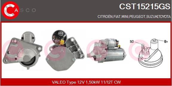 Casco CST15215GS - Стартер mashina-shop.ru