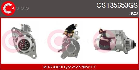 Casco CST35653GS - Стартер mashina-shop.ru