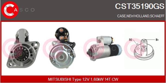 Casco CST35190GS - Стартер mashina-shop.ru