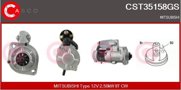 Casco CST35158GS - Стартер mashina-shop.ru