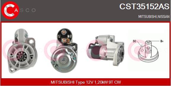 Casco CST35152AS - Стартер mashina-shop.ru