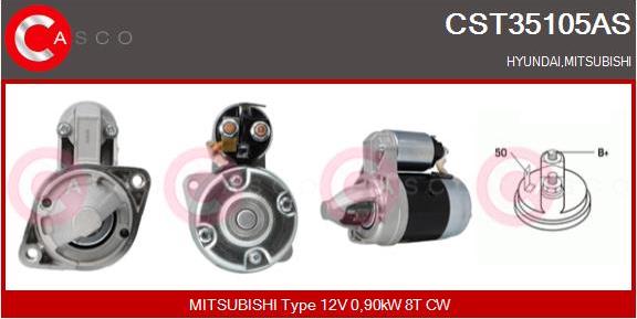 Casco CST35105AS - Стартер mashina-shop.ru