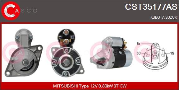 Casco CST35177AS - Стартер mashina-shop.ru