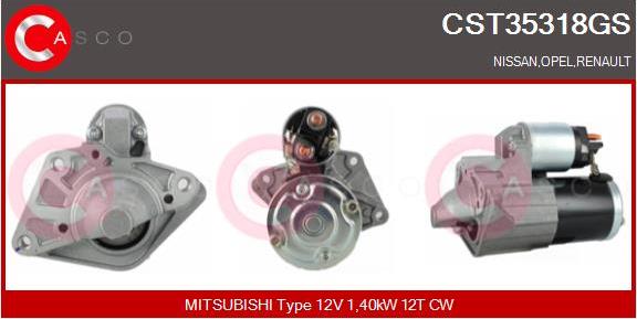 Casco CST35318GS - Стартер mashina-shop.ru