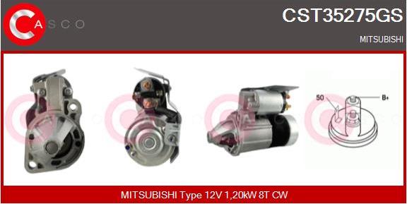 Casco CST35275GS - Стартер mashina-shop.ru