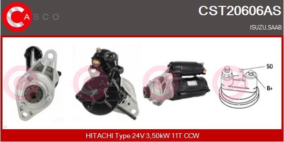 Casco CST20606AS - Стартер mashina-shop.ru