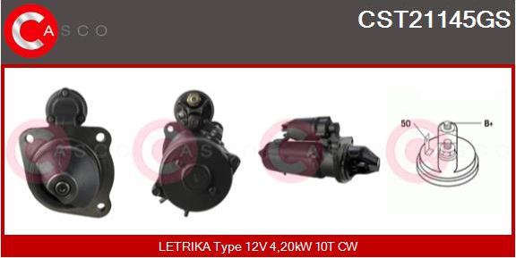 Casco CST21145GS - Стартер mashina-shop.ru