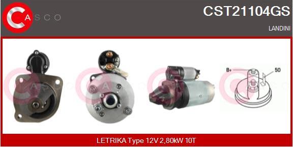 Casco CST21104GS - Стартер mashina-shop.ru